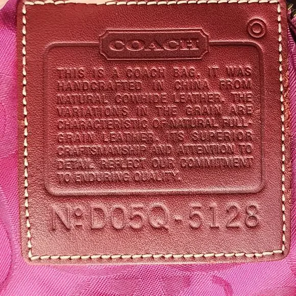 Coach Fuchsia Leather Tote - Picture 8 of 16